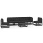 vidaXL Set Divani da Giardino 7 pz con Cuscini Legno Massello di Pino vidaXL Set Divani da Giardino 7 pz con Cuscini Legno Massello di Pino