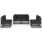 vidaXL Set Divani da Giardino 6 pz con Cuscini Legno Massello Pino vidaXL Set Divani da Giardino 6 pz con Cuscini Legno Massello Pino
