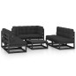 vidaXL Set Divani da Giardino 7 pz con Cuscini Legno Massello di Pino