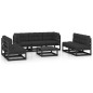 vidaXL Set Divani da Giardino 8 pz con Cuscini Legno Massello di Pino vidaXL Set Divani da Giardino 8 pz con Cuscini Legno Massello di Pino