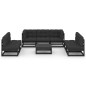 vidaXL Set Divani da Giardino 8 pz con Cuscini Legno Massello di Pino vidaXL Set Divani da Giardino 8 pz con Cuscini Legno Massello di Pino