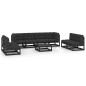 vidaXL Set Divani da Giardino 9 pz con Cuscini Legno Massello di Pino vidaXL Set Divani da Giardino 9 pz con Cuscini Legno Massello di Pino