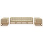 vidaXL Set Divani da Giardino 8 pz con Cuscini Legno Massello di Pino vidaXL Set Divani da Giardino 8 pz con Cuscini Legno Massello di Pino