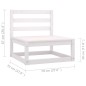 vidaXL Set Divani da Giardino 6 pz con Cuscini Legno Massello di Pino vidaXL Set Divani da Giardino 6 pz con Cuscini Legno Massello di Pino