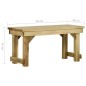 Panchina da Giardino 90 cm in Legno di Pino Impregnato Panchina da Giardino 90 cm in Legno di Pino Impregnato