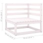 vidaXL Set Divani da Giardino 5 pz con Cuscini Legno Massello Pino