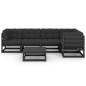 vidaXL Set Divani da Giardino 6 pz con Cuscini Legno Massello di Pino vidaXL Set Divani da Giardino 6 pz con Cuscini Legno Massello di Pino