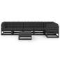 vidaXL Set Divani da Giardino 7 pz con Cuscini Legno Massello di Pino vidaXL Set Divani da Giardino 7 pz con Cuscini Legno Massello di Pino