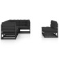 vidaXL Set Salotto Giardino 7 pz Cuscini Antracite Legno Massello Pino