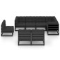 vidaXL Set Divani da Giardino 8 pz con Cuscini Legno Massello di Pino vidaXL Set Divani da Giardino 8 pz con Cuscini Legno Massello di Pino