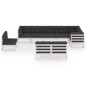 vidaXL Set Divani da Giardino 10 pz con Cuscini Legno Massello di Pino vidaXL Set Divani da Giardino 10 pz con Cuscini Legno Massello di Pino