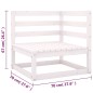 vidaXL Set Divani da Giardino 10 pz con Cuscini Legno Massello di Pino vidaXL Set Divani da Giardino 10 pz con Cuscini Legno Massello di Pino
