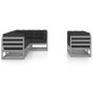 vidaXL Set Salotto Giardino 7 pz Cuscini Antracite Legno Massello Pino vidaXL Set Salotto Giardino 7 pz Cuscini Antracite Legno Massello Pino