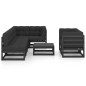 vidaXL Set Divani da Giardino 8 pz con Cuscini Legno Massello di Pino vidaXL Set Divani da Giardino 8 pz con Cuscini Legno Massello di Pino