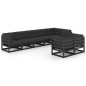 vidaXL Set Divani da Giardino 8 pz con Cuscini Legno Massello di Pino vidaXL Set Divani da Giardino 8 pz con Cuscini Legno Massello di Pino