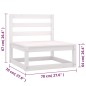 vidaXL Set Salotto Giardino 10pz Cuscini Antracite Legno Massello Pino