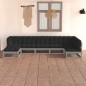 vidaXL Set Divani da Giardino 7 pz con Cuscini Legno Massello Pino vidaXL Set Divani da Giardino 7 pz con Cuscini Legno Massello Pino