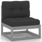 vidaXL Set Divani da Giardino 7 pz con Cuscini Legno Massello Pino vidaXL Set Divani da Giardino 7 pz con Cuscini Legno Massello Pino