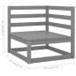 vidaXL Set Divani da Giardino 7 pz con Cuscini Legno Massello Pino vidaXL Set Divani da Giardino 7 pz con Cuscini Legno Massello Pino