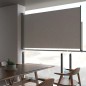 Tenda da Sole Laterale Retrattile 140 x 300 cm Grigia Tenda da Sole Laterale Retrattile 140 x 300 cm Grigia