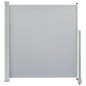 Tenda da Sole Laterale Retrattile 140 x 300 cm Grigia Tenda da Sole Laterale Retrattile 140 x 300 cm Grigia