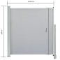 Tenda da Sole Laterale Retrattile 140 x 300 cm Grigia Tenda da Sole Laterale Retrattile 140 x 300 cm Grigia