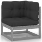 vidaXL Set Divani da Giardino 5 pz con Cuscini Legno Massello di Pino vidaXL Set Divani da Giardino 5 pz con Cuscini Legno Massello di Pino