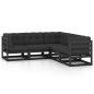 vidaXL Set Divani da Giardino 5 pz con Cuscini Legno Massello di Pino vidaXL Set Divani da Giardino 5 pz con Cuscini Legno Massello di Pino