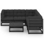 vidaXL Set Divani da Giardino 6 pz con Cuscini Legno Massello di Pino vidaXL Set Divani da Giardino 6 pz con Cuscini Legno Massello di Pino