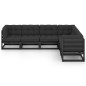 vidaXL Set Divani da Giardino 6 pz con Cuscini Legno Massello di Pino vidaXL Set Divani da Giardino 6 pz con Cuscini Legno Massello di Pino