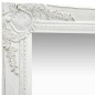 Specchio da Parete Stile Barocco 40x40 cm Bianco Specchio da Parete Stile Barocco 40x40 cm Bianco