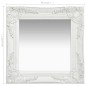 Specchio da Parete Stile Barocco 40x40 cm Bianco Specchio da Parete Stile Barocco 40x40 cm Bianco
