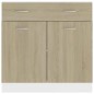Armadio con Cassetto Rovere Sonoma 80x46x81,5 cm in Truciolato Armadio con Cassetto Rovere Sonoma 80x46x81,5 cm in Truciolato