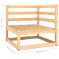 vidaXL Set Divani da Giardino 10 pz con Cuscini Legno Massello di Pino vidaXL Set Divani da Giardino 10 pz con Cuscini Legno Massello di Pino