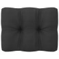 vidaXL Set Divani da Giardino 7 pz con Cuscini Massello di Pino Nero vidaXL Set Divani da Giardino 7 pz con Cuscini Massello di Pino Nero