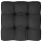 vidaXL Set Divani da Giardino 8 pz con Cuscini Massello di Pino Nero vidaXL Set Divani da Giardino 8 pz con Cuscini Massello di Pino Nero