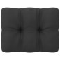 vidaXL Set Divani da Giardino 8 pz con Cuscini Massello di Pino Nero vidaXL Set Divani da Giardino 8 pz con Cuscini Massello di Pino Nero