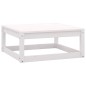 vidaXL Set Divani da Giardino 11pz con Cuscini Massello di Pino Bianco vidaXL Set Divani da Giardino 11pz con Cuscini Massello di Pino Bianco
