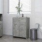 Armadio da Bagno Grigi Cemento 60x33x80 cm in Truciolato Armadio da Bagno Grigi Cemento 60x33x80 cm in Truciolato