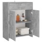 Armadio da Bagno Grigi Cemento 60x33x80 cm in Truciolato Armadio da Bagno Grigi Cemento 60x33x80 cm in Truciolato