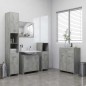 Armadio da Bagno Grigi Cemento 60x33x80 cm in Truciolato Armadio da Bagno Grigi Cemento 60x33x80 cm in Truciolato