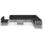 vidaXL Set Divani da Giardino 12pz con Cuscini Grigio Massello di Pino vidaXL Set Divani da Giardino 12pz con Cuscini Grigio Massello di Pino