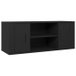 Mobile Porta TV Nero 100x35x40 cm in Legno Multistrato Mobile Porta TV Nero 100x35x40 cm in Legno Multistrato