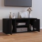 Mobile Porta TV Nero 100x35x40 cm in Legno Multistrato Mobile Porta TV Nero 100x35x40 cm in Legno Multistrato