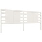 Testiera per Letto Bianca 206x4x100 cm Legno Massello di Pino Testiera per Letto Bianca 206x4x100 cm Legno Massello di Pino