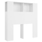 Testiera con Contenitore Bianco 100x18,5x104,5 cm Testiera con Contenitore Bianco 100x18,5x104,5 cm