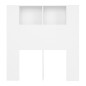Testiera con Contenitore Bianco 100x18,5x104,5 cm Testiera con Contenitore Bianco 100x18,5x104,5 cm
