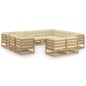 vidaXL Set Salotto Giardino e Cuscini 12 pz Legno Massello Pino Ambra vidaXL Set Salotto Giardino e Cuscini 12 pz Legno Massello Pino Ambra