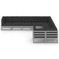 vidaXL Set Divani da Giardino 9 pz Grigio Cuscini Massello di Pino vidaXL Set Divani da Giardino 9 pz Grigio Cuscini Massello di Pino