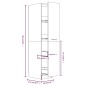 Mobile Farmacia Grigio Sonoma 30x42,5x150 cm Legno Multistrato